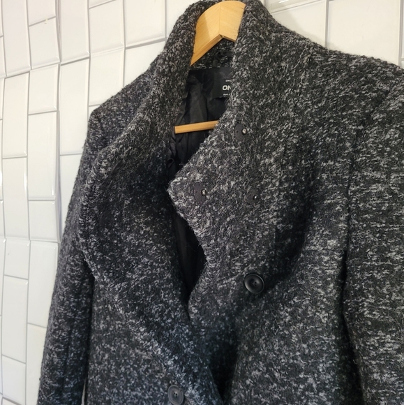 NWT ONLY  Wool 3/4  Length Winter Black Coat Stand Up ColLar Medium Weig… - Picture 4 of 12